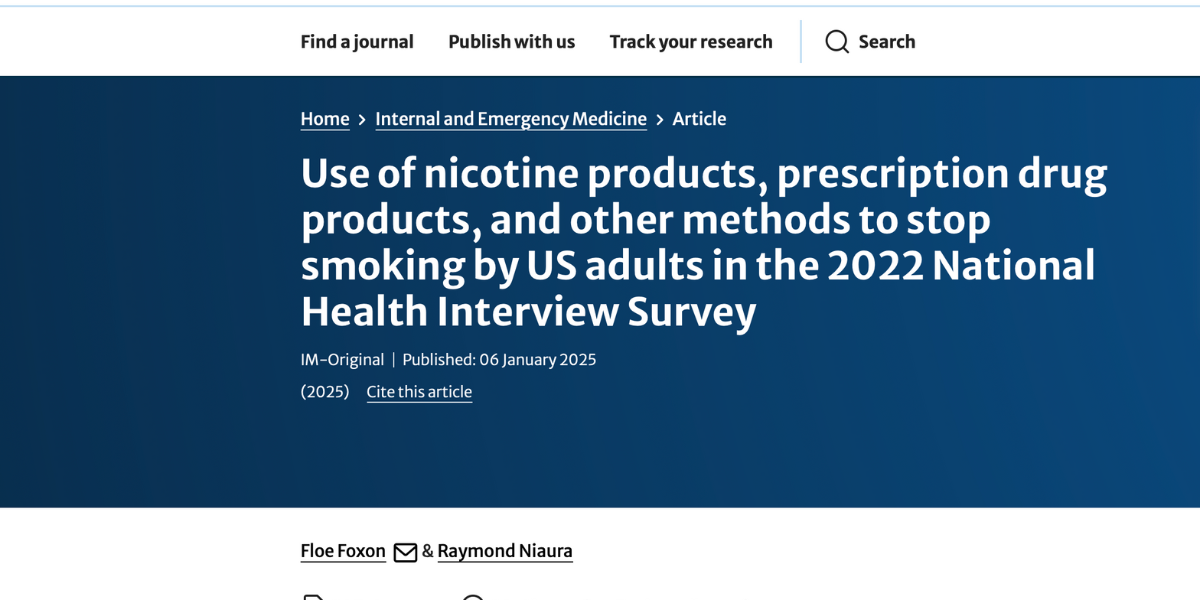 Read more about the article Smoking cessation trend: U.S survey reveals modified risk products among the most popular methods to quit